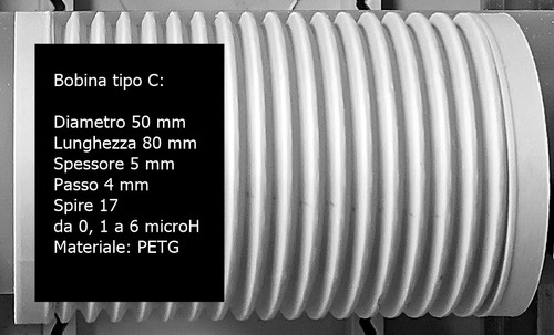 Bobina stampata per antenna - stampata, 3d